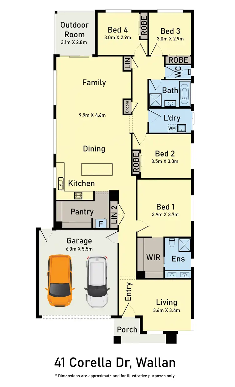 Floorplan of Homely house listing, 41 Corella Drive, Wallan VIC 3756