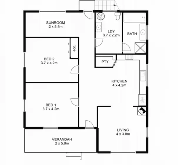 Floorplan of Homely house listing, 7 East Street, Macksville NSW 2447