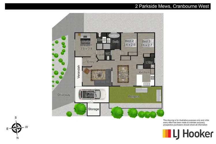 Floorplan of Homely house listing, 2 Parkside Mews, Cranbourne West VIC 3977