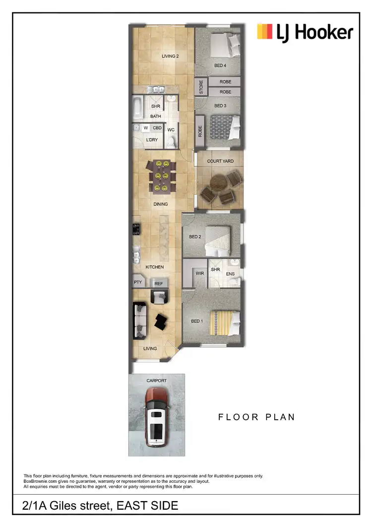 Floorplan of Homely unit listing, 2/1A Giles Street, East Side NT 870