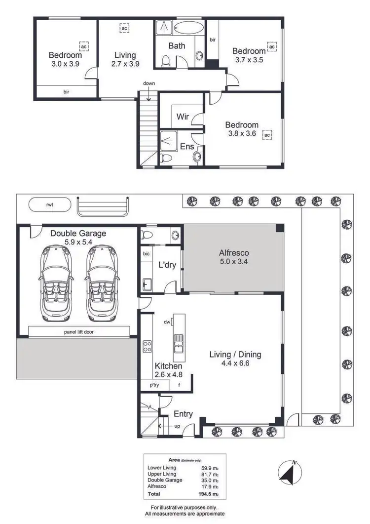 Floorplan of Homely townhouse listing, 30a Arthur Street, Richmond SA 5033