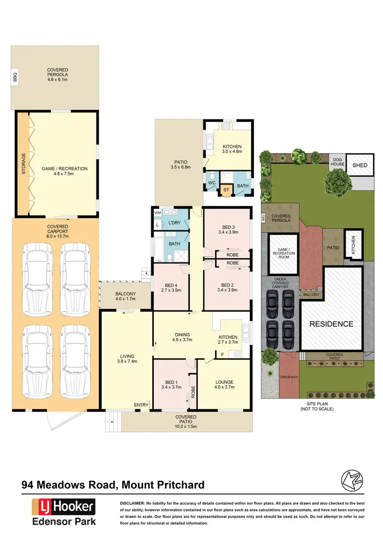 Floorplan of Homely house listing, 94 Meadows Road, Mount Pritchard NSW 2170