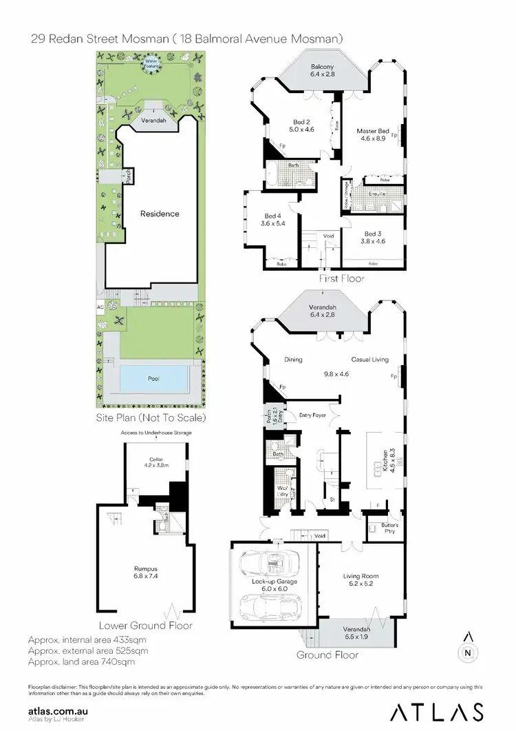 Floorplan of Homely house listing, 18 Balmoral Avenue, Mosman NSW 2088