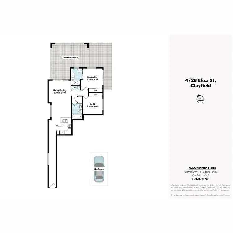 Floorplan of Homely apartment listing, 4/28 Eliza Street, Clayfield QLD 4011