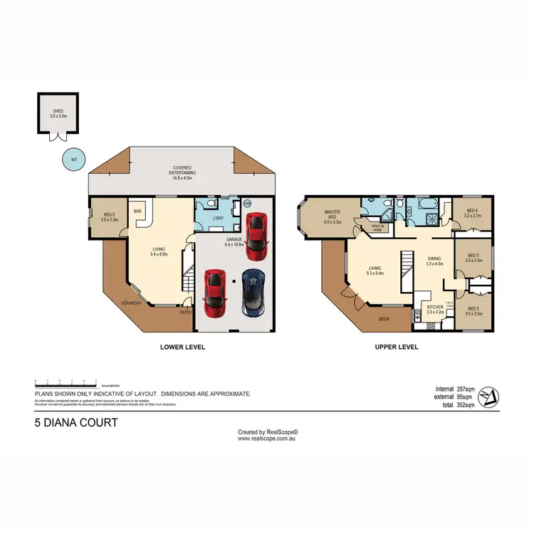 Floorplan of Homely house listing, 5 Diana Court, Eatons Hill QLD 4037