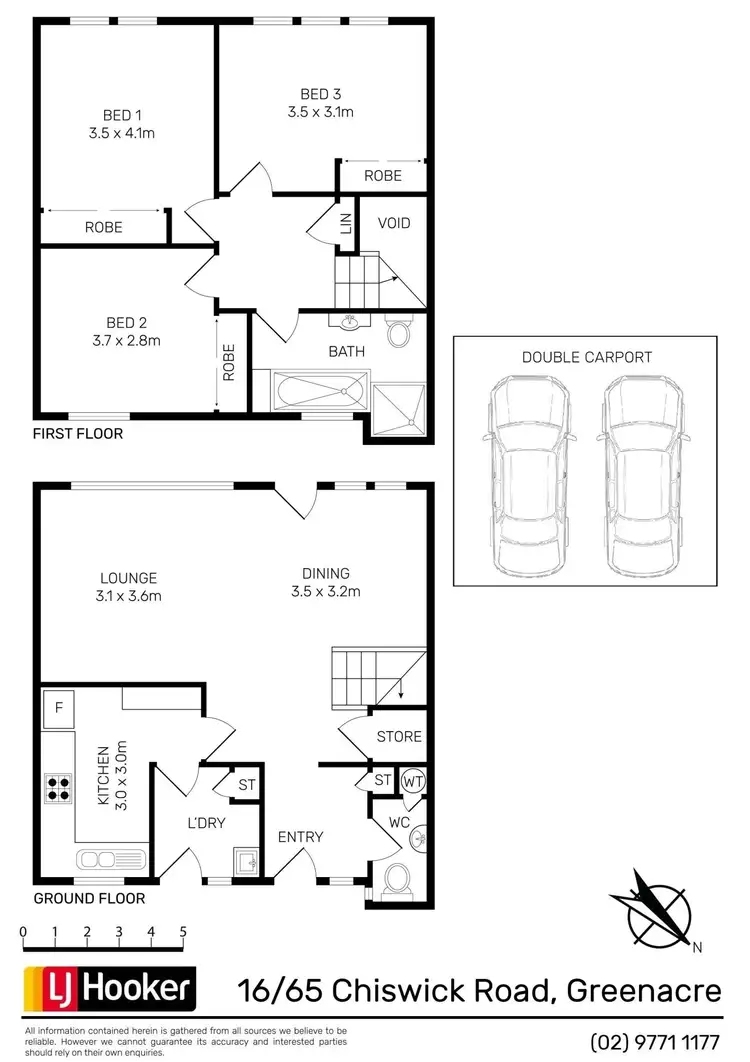 Floorplan of Homely townhouse listing, 16/65 Chiswick Road, Greenacre NSW 2190