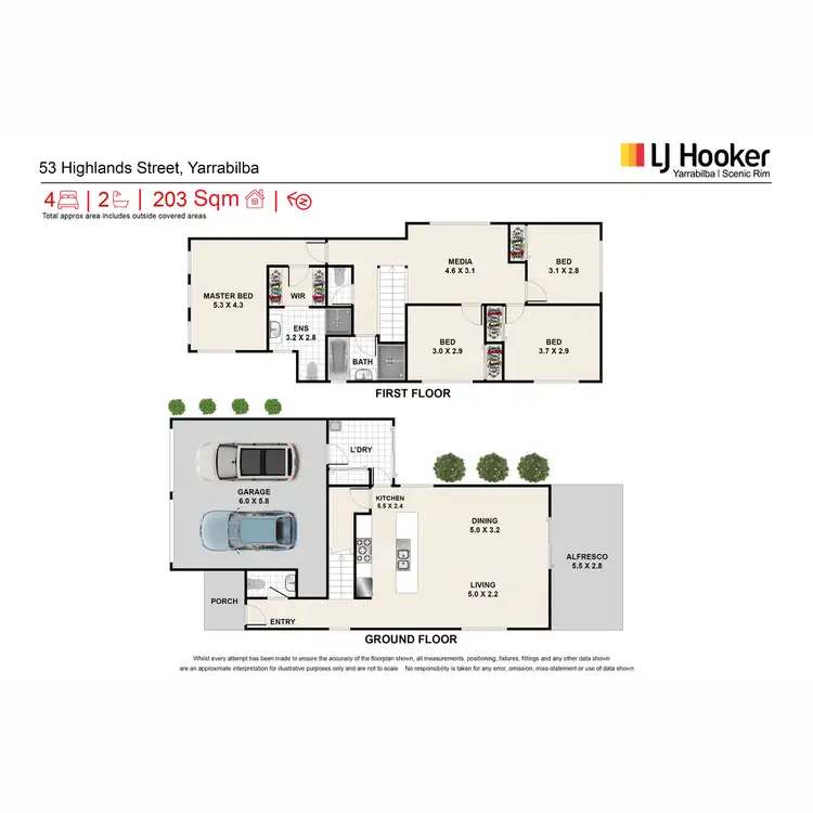 Floorplan of Homely house listing, 53 Highlands Street, Yarrabilba QLD 4207