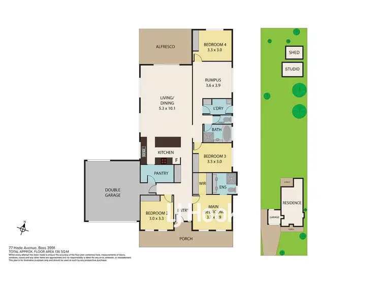 Floorplan of Homely house listing, 77 Hade Avenue, Bass VIC 3991