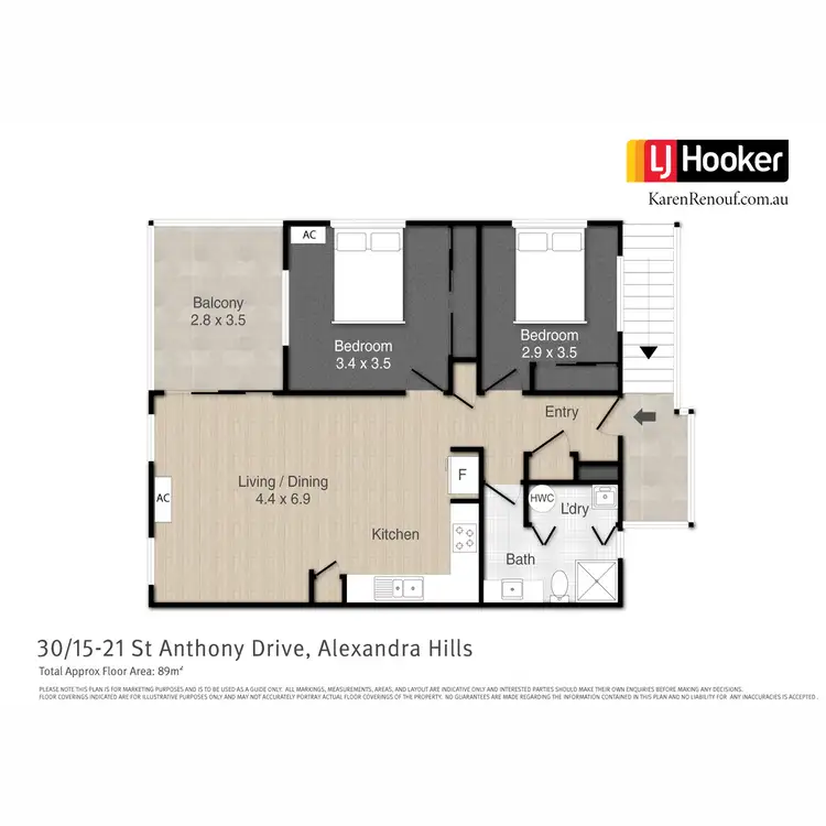 Floorplan of Homely unit listing, 30/15-21 St Anthony Drive, Alexandra Hills QLD 4161