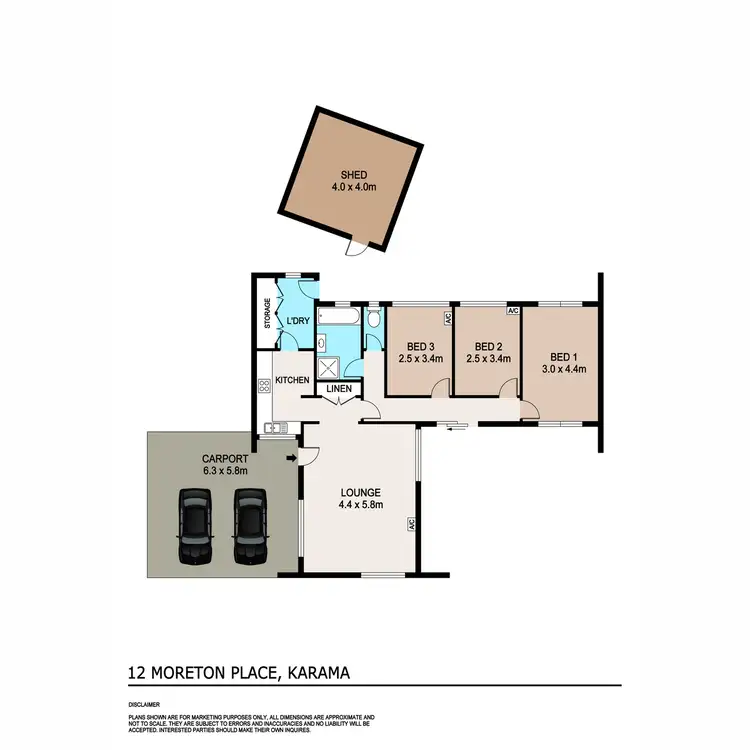 Floorplan of Homely house listing, 12 Moreton Place, Karama NT 812