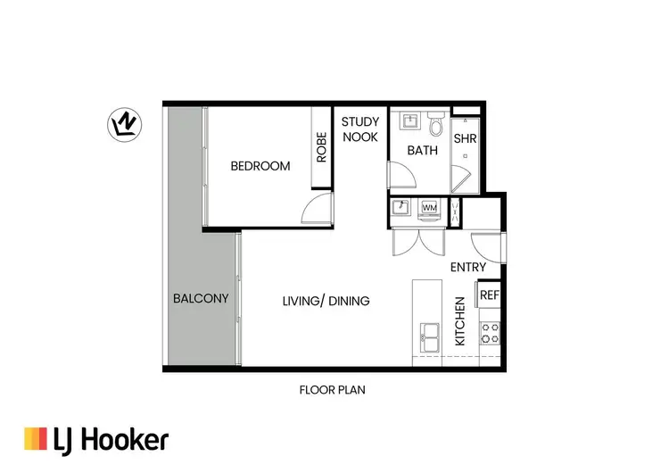 Floorplan of Homely unit listing, 102/390 Pacific Hwy, Lane Cove NSW 2066