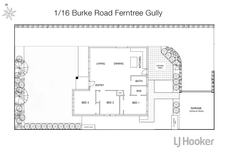 Floorplan of Homely house listing, 1/16 Burke Road, Ferntree Gully VIC 3156