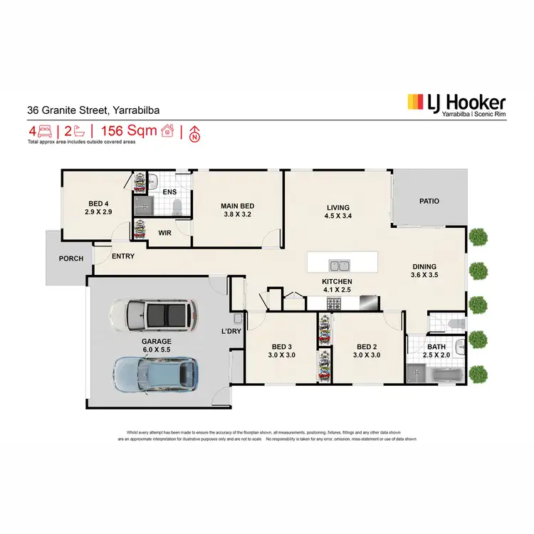 Floorplan of Homely house listing, 36 Granite Street, Yarrabilba QLD 4207