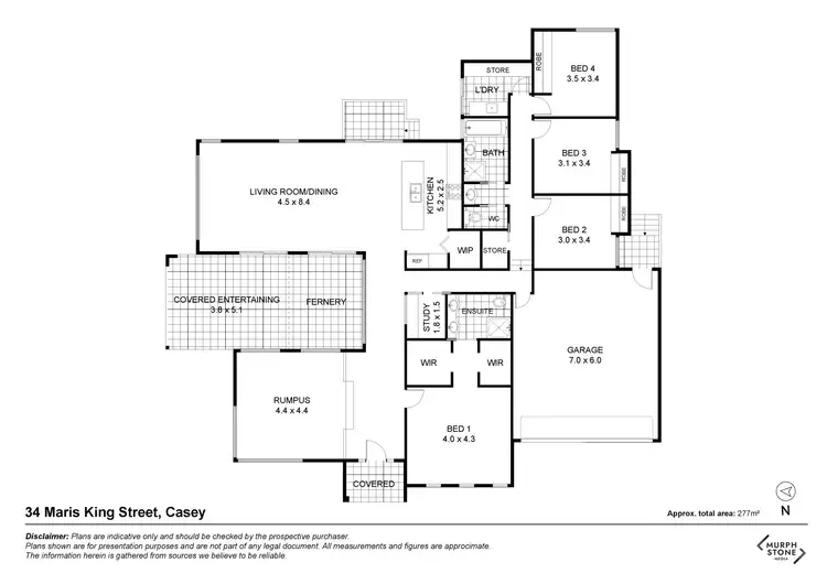 Floorplan of Homely house listing, 34 Maris Kings Street, Casey ACT 2913