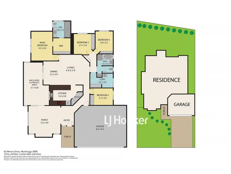 Floorplan of Homely house listing, 53 Miners Drive, Wonthaggi VIC 3995