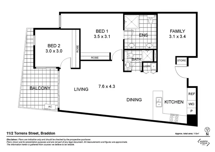 Floorplan of Homely apartment listing, 11/2 Torrens Street, Braddon ACT 2612