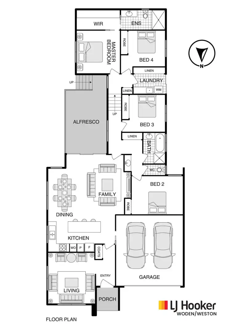 Floorplan of Homely house listing, 21 Ulysses Circuit, Wright ACT 2611