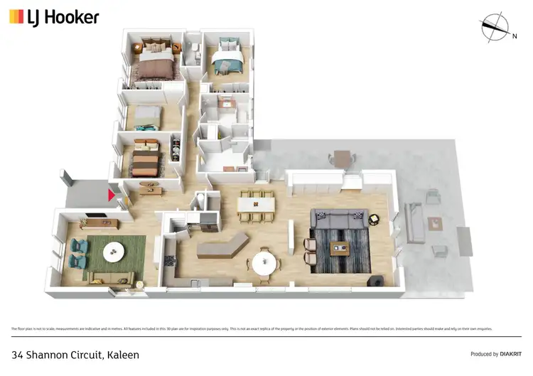 Floorplan of Homely house listing, 34 Shannon Circuit, Kaleen ACT 2617