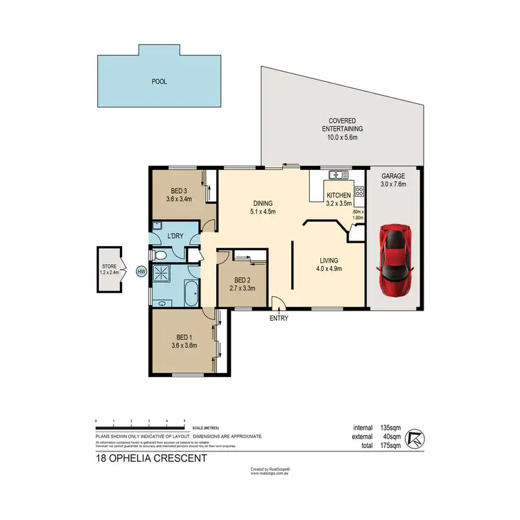 Floorplan of Homely house listing, 18 Ophelia Crescent, Eatons Hill QLD 4037