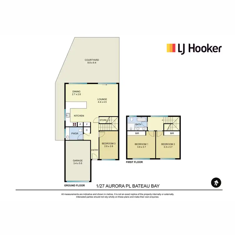 Floorplan of Homely townhouse listing, 1/27 Aurora Place, Bateau Bay NSW 2261