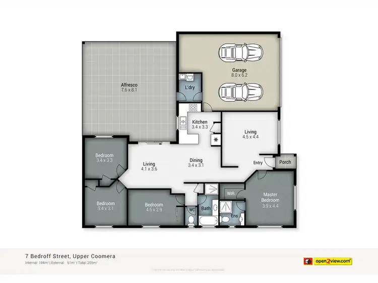 Floorplan of Homely house listing, 7 Bedroff Street, Upper Coomera QLD 4209