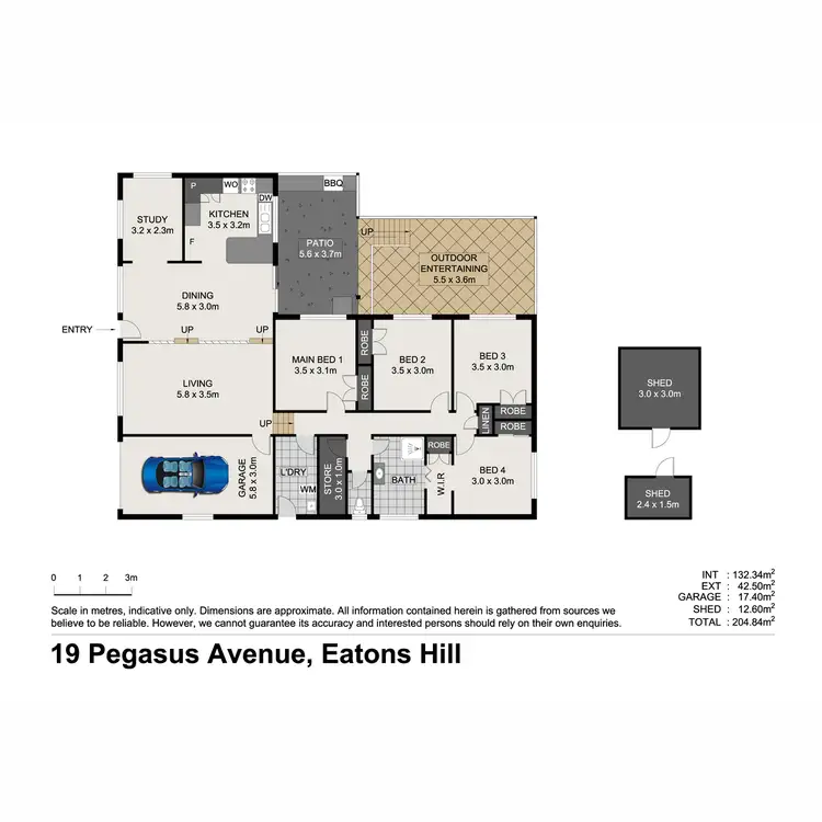 Floorplan of Homely house listing, 19 Pegasus Avenue, Eatons Hill QLD 4037