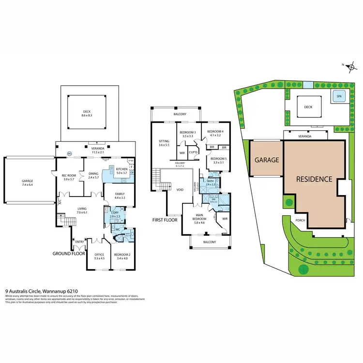 Floorplan of Homely house listing, 9 Australis Circle, Wannanup WA 6210