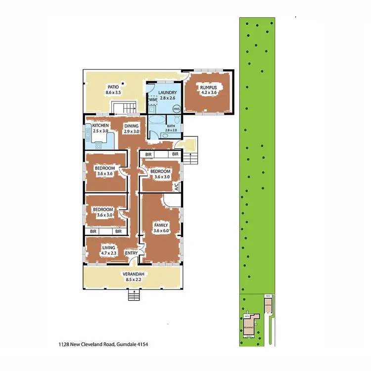 Floorplan of Homely house listing, 1128 New Cleveland Road, Gumdale QLD 4154