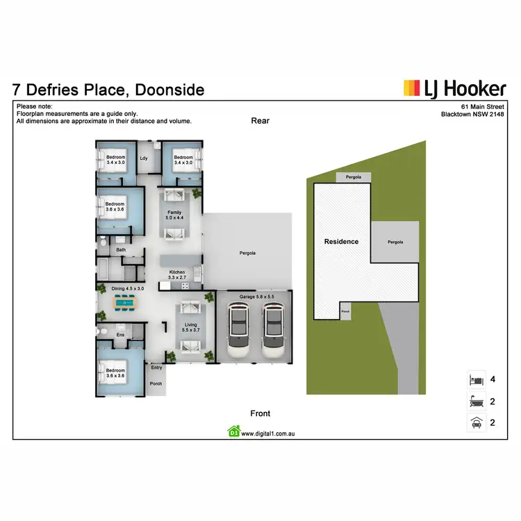 Floorplan of Homely house listing, 7 Defries Place, Doonside NSW 2767