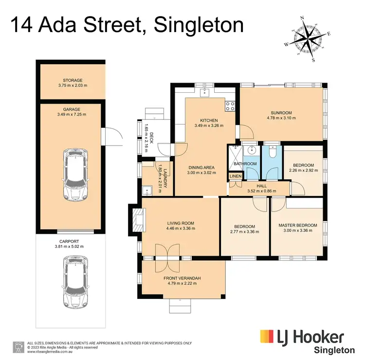 Floorplan of Homely house listing, 14 Ada Street, Singleton NSW 2330