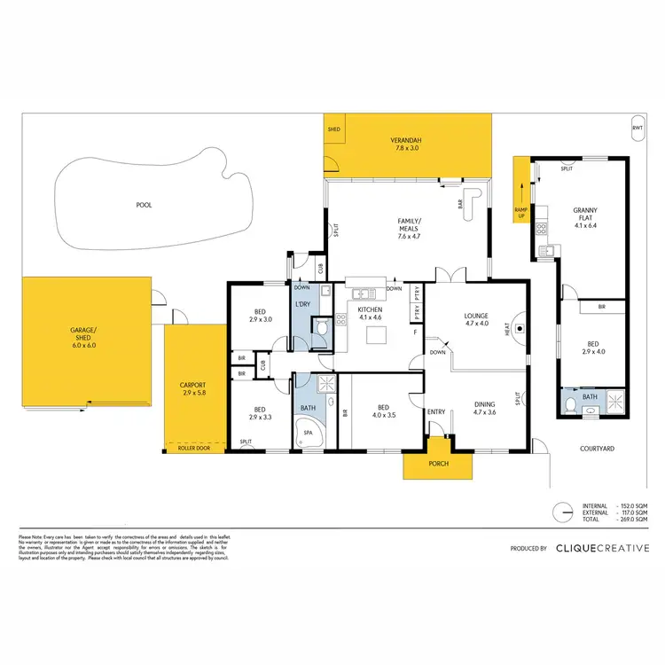 Floorplan of Homely house listing, 6 Wanbi Court, Craigmore SA 5114