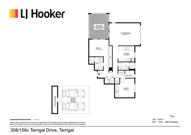 Floorplan of Homely unit listing, 308/156 Terrigal Drive, Terrigal NSW 2260