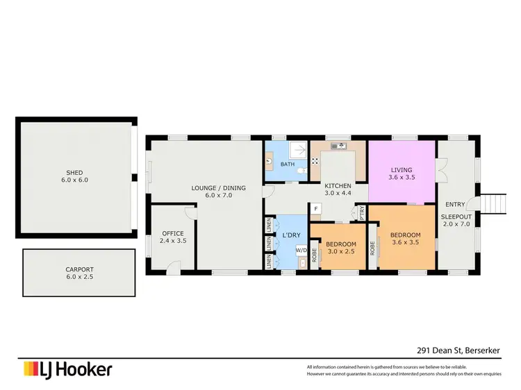 Floorplan of Homely house listing, 291 Dean Street, Berserker QLD 4701