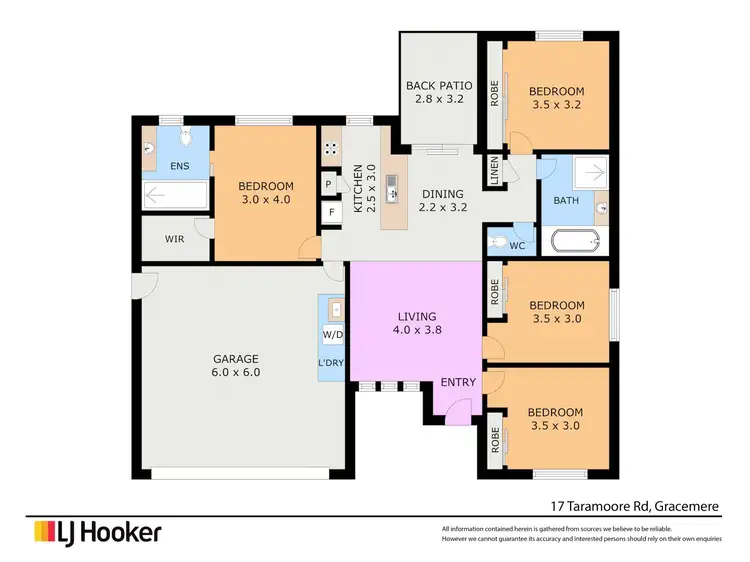 Floorplan of Homely house listing, 17 Taramoore Road, Gracemere QLD 4702