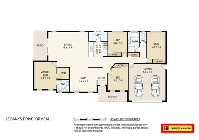 Floorplan of Homely house listing, 23 Banks Drive, Ormeau QLD 4208