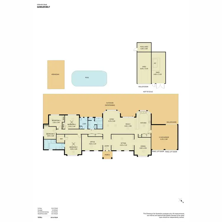 Floorplan of Homely house listing, 6 Mendrin Road, Gawler Belt SA 5118
