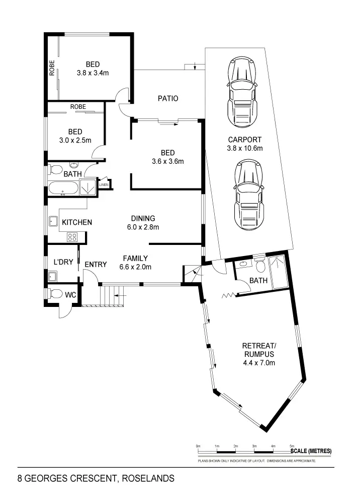 Floorplan of Homely house listing, 8 Georges Crescent, Roselands NSW 2196