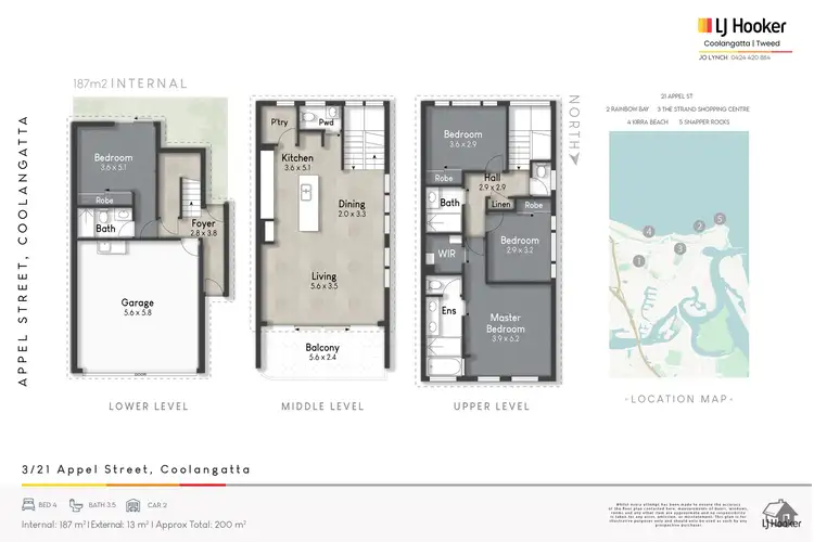 Floorplan of Homely townhouse listing, 3/21 Appel Street, Coolangatta QLD 4225