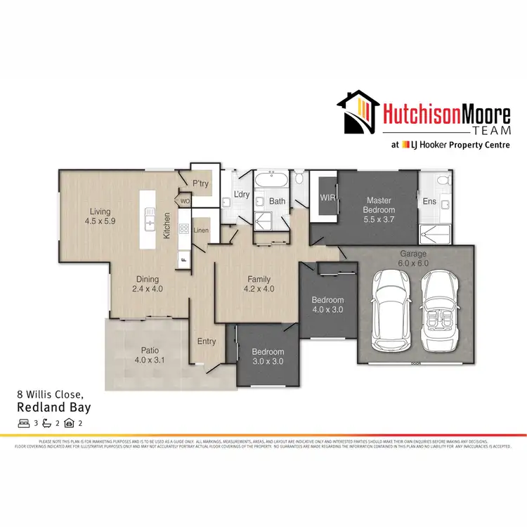 Floorplan of Homely house listing, 8 Willis Close, Redland Bay QLD 4165