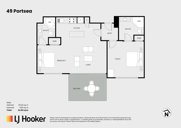 Floorplan of Homely unit listing, 49 Portsea/70 Davidson Street, Port Douglas QLD 4877