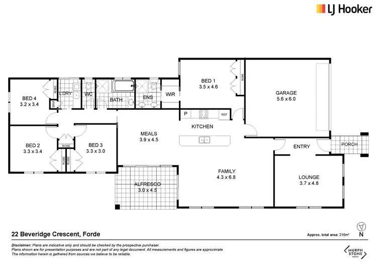 Floorplan of Homely house listing, 22 Beveridge Crescent, Forde ACT 2914