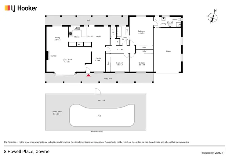 Floorplan of Homely house listing, 8 Howell Place, Gowrie ACT 2904