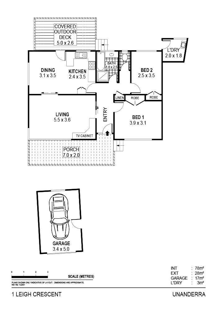 Floorplan of Homely house listing, 1 Leigh Crescent, Unanderra NSW 2526