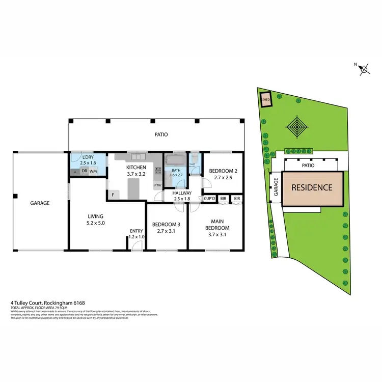 Floorplan of Homely house listing, 4 Tulley Court, Rockingham WA 6168