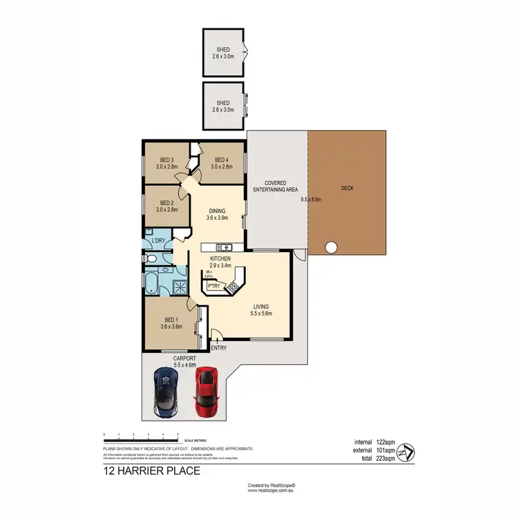 Floorplan of Homely house listing, 12 Harrier Place, Warner QLD 4500