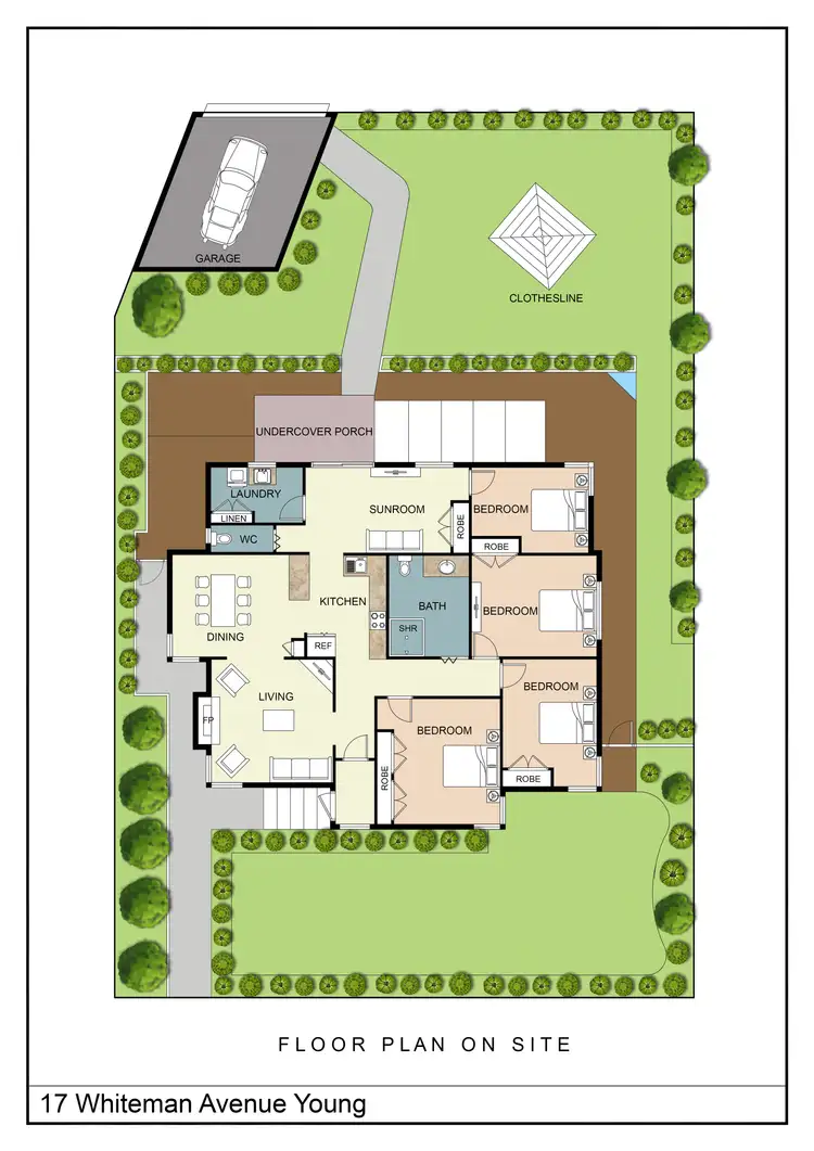 Floorplan of Homely house listing, 17 Whiteman Avenue, Young NSW 2594