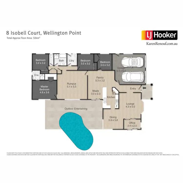Floorplan of Homely house listing, 8 Isobell Court, Wellington Point QLD 4160
