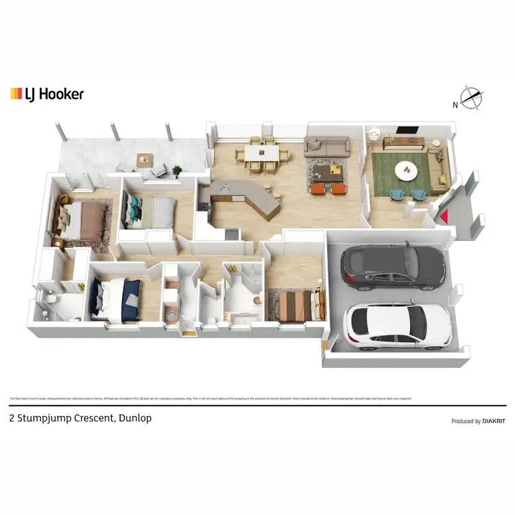 Floorplan of Homely house listing, 2 Stump Jump Crescent, Dunlop ACT 2615