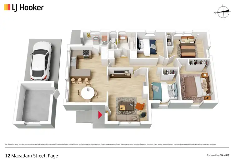 Floorplan of Homely house listing, 12 Macadam Street, Page ACT 2614