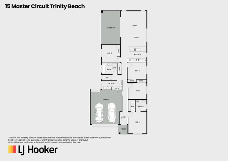 Floorplan of Homely house listing, 15 Master Circuit, Trinity Beach QLD 4879